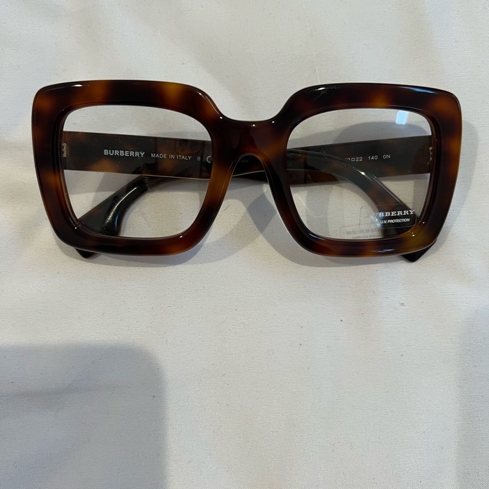 Burberry Glasses. No prescription added.